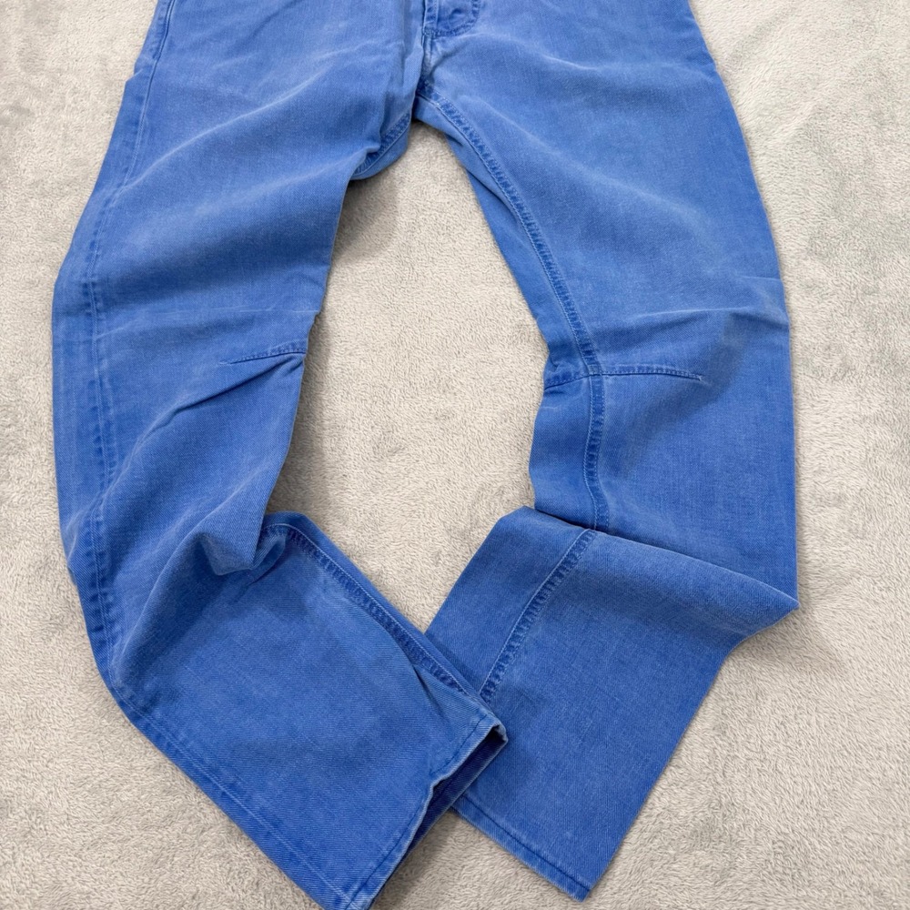 Pierre Balmain Jeans Mens 31 Blue Slim Straight Button Fly Biker Denim Italy